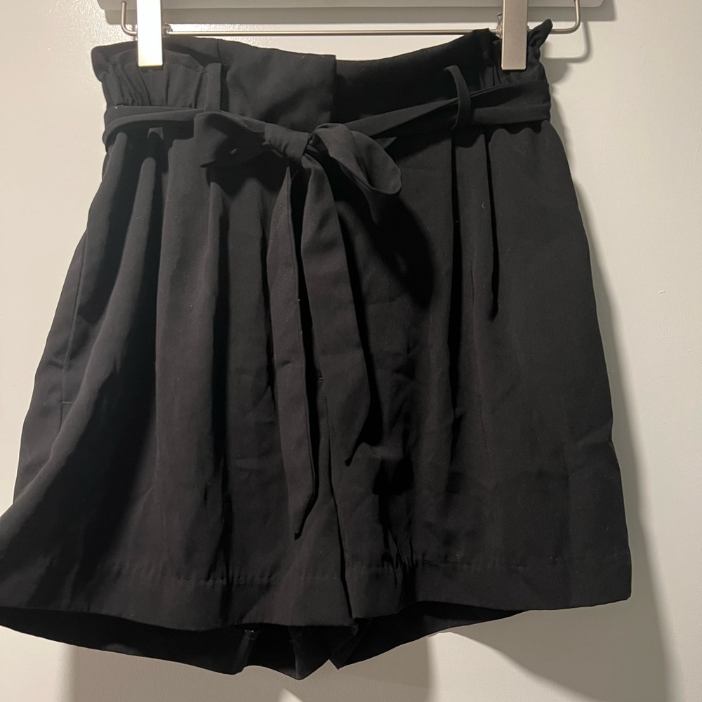 Black high waisted shorts